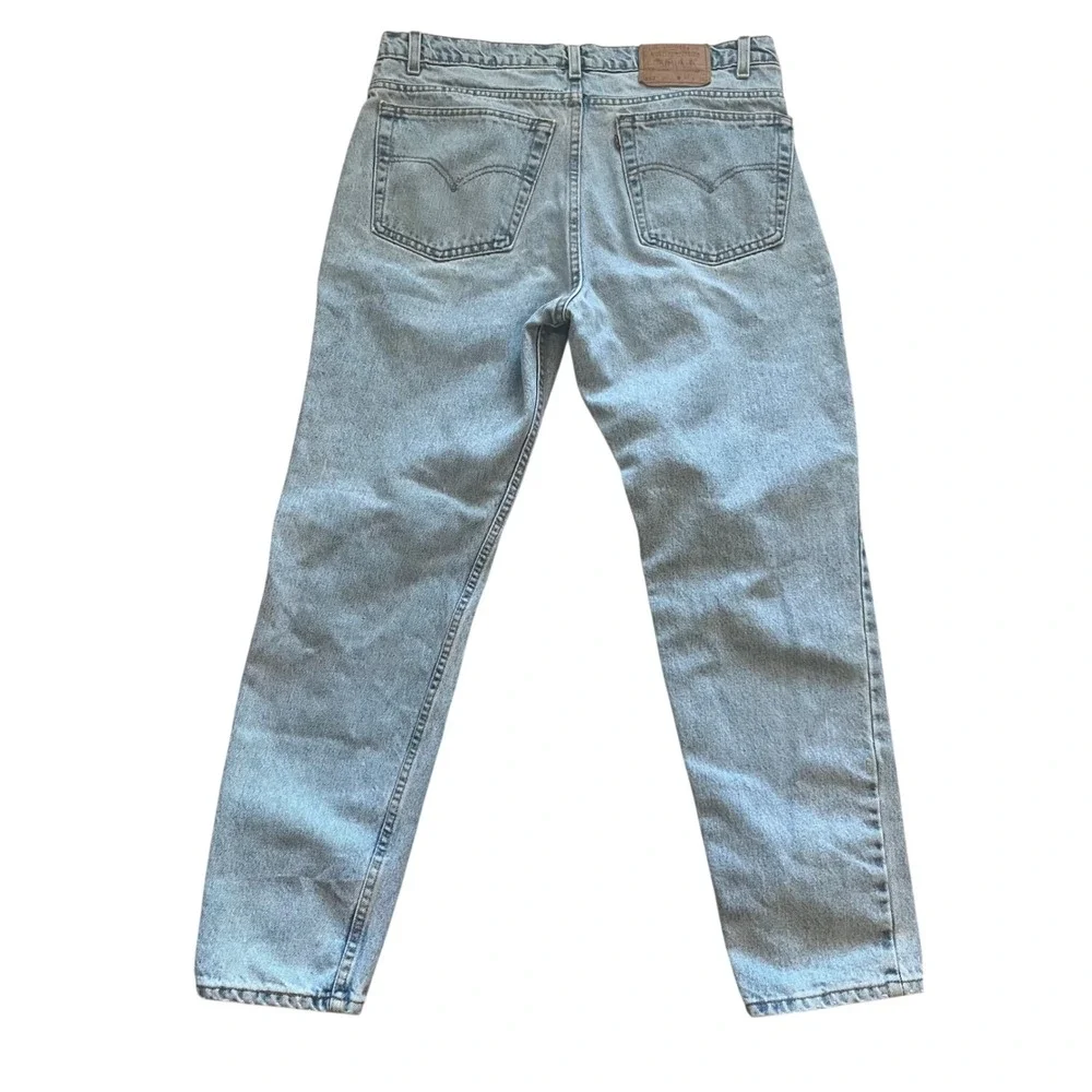Vintage Levis 512 Slim Fit Tapered Leg Jeans Light Wash 38x30 Made in‎ USA 1996